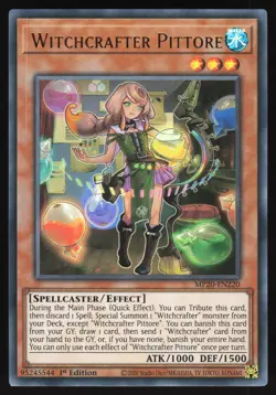 Witchcrafter Pittore - MP20-EN220 - Ultra Rare - 1st Edition Yugioh - Image 1