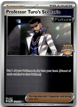 Professor Turo's Scenario 171/182 STAFF Regional Promo Pokemon Card NM - Image 1