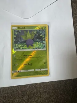 Pokemon TCG Sun & Moon Unbroken Bonds Reverse Holofoil Common Card #5 Oddish - Image 1