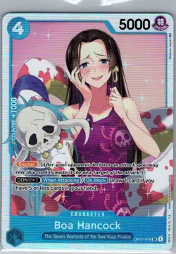 Boa Hancock OP01-078 SR Romance Dawn - One Piece Card - NM - Image 1