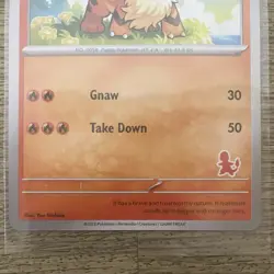 LP Pokemon TCG Growlithe My First Battle Regular Basic Fire Type Card - Image 3
