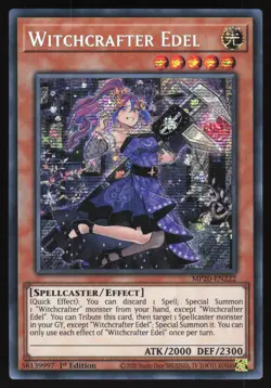 Witchcrafter Edel - MP20-EN222 - Prismatic Secret Rare - 1st Edition Yugioh - Image 1