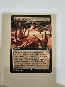 Desecrate Reality (Extended Art) Commander Masters Regular - Image 1