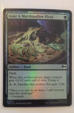 Guac & Marshmallow Pizza Teenage Mutant Ninja Turtles Foil - Image 1