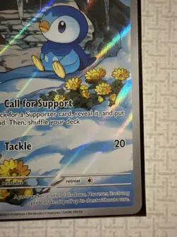 Pokemon Piplup 098/094 PFL EN Basic 70 HP Holo Rare Water TCG Card - Image 3