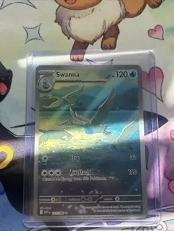 Pokemon Swanna TCG 110/086 SV11W White Flare Holo Illustration Rare Card - Image 1