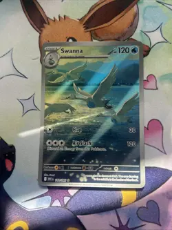 Pokemon Swanna TCG 110/086 SV11W White Flare Holo Illustration Rare Card - Image 3