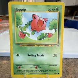 Pokemon Hoppip 55/75 Neo Discovery 1st Edition Common 30 HP Regular English Card - Image 1