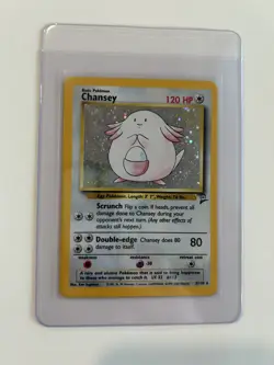 Chansey 3/130 Base Set 2 Holo Rare Pokemon TCG Card - Image 1