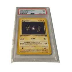 2000 PSA 7 Pokemon Magnemite 1st Edition Rocket #60 Graded - Image 1