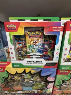 LOT 2X2 Pokemon First Partner Illustration Collection And Deluxe Pin Collection - Image 4