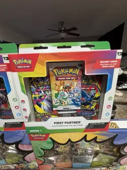 LOT 2X2 Pokemon First Partner Illustration Collection And Deluxe Pin Collection - Image 5