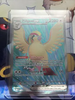 Pokemon TCG Pidgeot EX 217/197 Secret Rare Holo Obsidian Flames Near Mint - Image 1