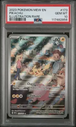 Pokemon Pikachu Illustration Rare 173/165 Scarlet & Violet 151 Holo PSA 10 - Image 1