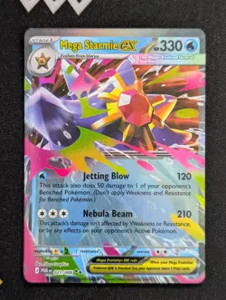 Mega Starmie ex - 021/088 ME03: Perfect Order Pokemon NM Holo - Image 1