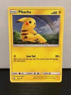 Pikachu 28/73 Holo Pokemon Shining Legends Common - Image 1