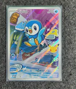 Piplup Pokemon TCG MEP042 First Partners 30th Anniversary Black Star Promo RARE - Image 1