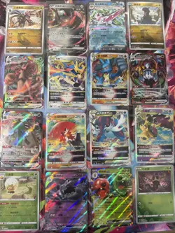 Pokemon 16 Card Lot nm V Max Mega SR Amazing Ex HOLO Rare Hits Only B13 - Image 1