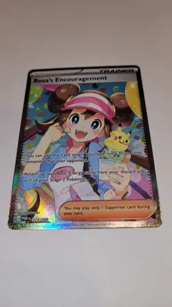 Pokemon Rosa’s Encouragement 123/088 SAR Full Art Trainer Perfect Order FRESH - Image 3