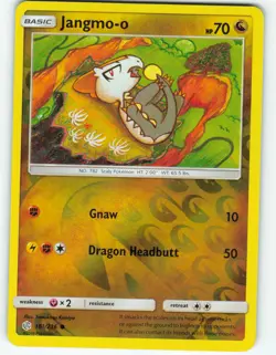 Jangmo-o - Reverse Holo - 161/236 Cosmic Eclipse - Pokemon TCG - 2019 - Image 1