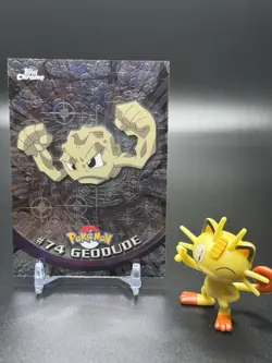 2000 Topps Chrome Pokemon: Geodude #74 - NM - Image 1