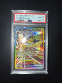 2024 POKEMON JPN SV8A-TERASTAL FEST EX SPECIAL ART RARE #209 JOLTEON EX PSA 10 - Image 1