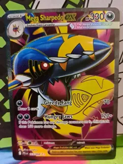 Mega Sharpedo ex 113/094 - Ultra Rare Holo - Phantasmal Flames - NM✨- Pokemon - Image 1