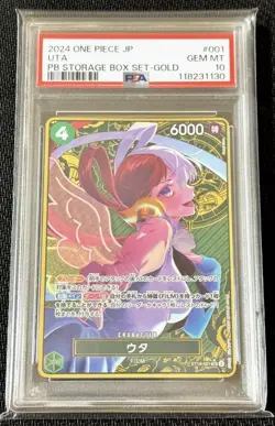 PSA 10 Uta SR Gold ST16-001 Storage Box Set 2024 ONE PIECE Card Japanese - Image 3