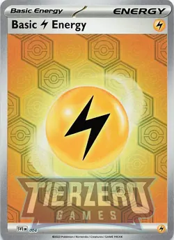 Pokemon Basic Electric Energy SVEEN004 Reverse Holo Near Mint - Image 1