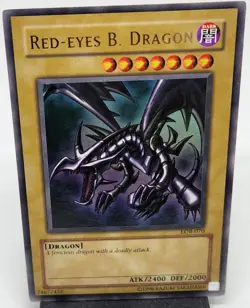 2002 Yugioh, Legend of Blue Eyes, LOB - 070 Red Eyes Black Dragon Unlimited NM - Image 2
