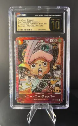 Tony Tony Chopper ST01-006 CGC 10 Pristine 2023 Film Red One Piece Japanese - Image 1