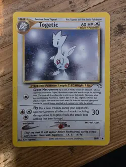 Togetic 16/111 Neo Genesis Holo Rare Vintage WOTC Pokemon Card - Image 1