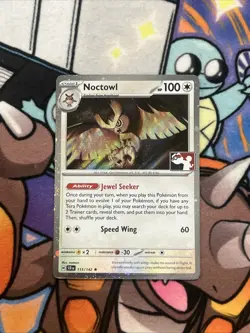 Noctowl Rare Prize Pack Series Cards 115/142 NM Holo Pokemon TCG - Image 1