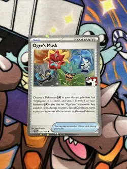 Ogre's Mask Holo Pokemon Prize Pack Series 6 Promo Pokemon Card NM/LP Stamp - Image 1