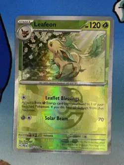Leafeon 005/131 Master Ball Prismatic Evolutions Masterball 2025 Pokemon Card - Image 1