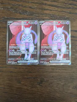⭐💫⭐💫Pokemon Team Rocket's Mewtwo ex Holo EX 2 Card Lot 213/182 & 081/182⭐💫 - Image 1