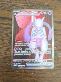 ⭐💫⭐💫Pokemon Team Rocket's Mewtwo ex Holo EX 2 Card Lot 213/182 & 081/182⭐💫 - Image 3