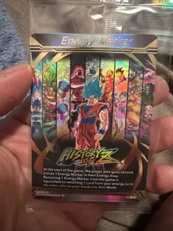 Dragon Ball Super Card Game Energy Marker Son Goku History of Z M-51 Gold - Image 1