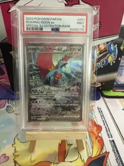 Pokemon Card PSA 9 Roaring Moon Ex SIR Paradox Riff - Image 1
