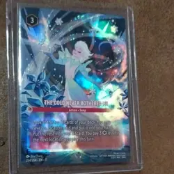 Disney Lorcana The Cold Never Bothered Me Elsa Foil Action Song Card - Image 1