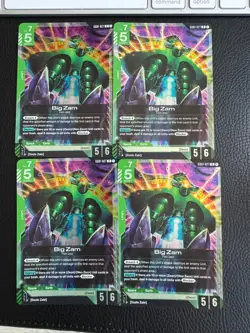 GD01-027 Big Zam Gundam Card Game TCG GCG Newtype Rising Playset x4 - Image 1