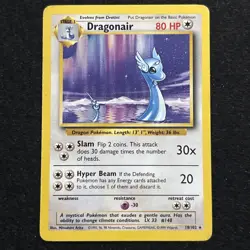 Dragonair 18/102 Non Holo Rare Base Set Pokemon Card - Image 1