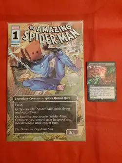 Behold The Sinister Six PAX Promo Card Foil With Variant Comic MTG Spider-Man - Image 1