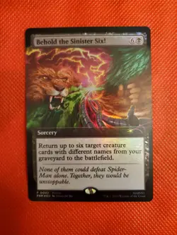 Behold The Sinister Six PAX Promo Card Foil With Variant Comic MTG Spider-Man - Image 2