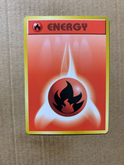 Japanese Fire Energy - Base Set - Common Pokemon Card - EXCELLENT - Image 1