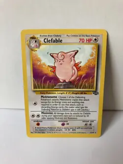 Clefable 17/64 Jungle NH Rare Pokemon Card WOTC 1999 LP - Image 1