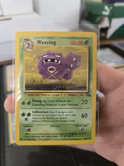Weezing 3rd Print Fossil Set 1999-2000 Copyright Australia Pokemon Card Rare... - Image 1
