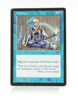 Meditate Tempest Magic Karte MTG englisch Meditation Magic the Gathering Rare - Image 1