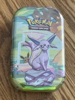 ESPEON Mini Tin Pokemon Scarlet & Violet Prismatic Evolutions Sealed - Image 1