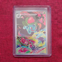 Pokemon TCG Ivysaur 134/132 Illustration Rare Holo Mega Evolution - Image 1